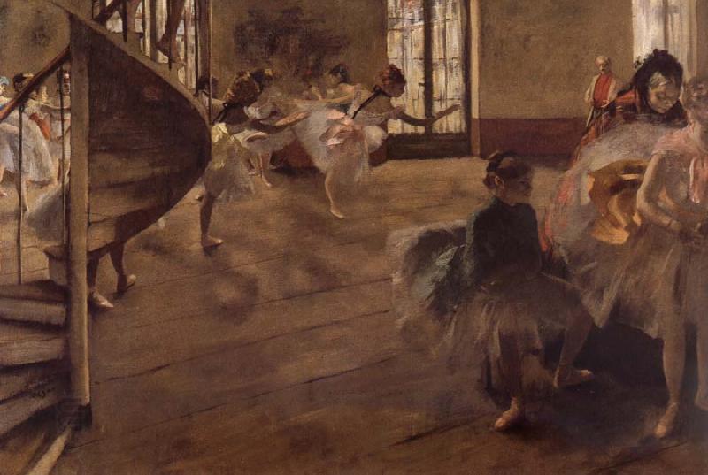 Edgar Degas Balletrepetitie oil painting picture